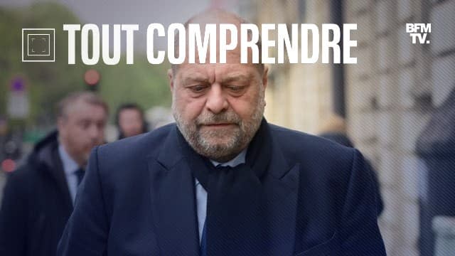 Eric Dupond-Moretti arrive à la Cour de justice de la République le 29 mars 2022. - AFP