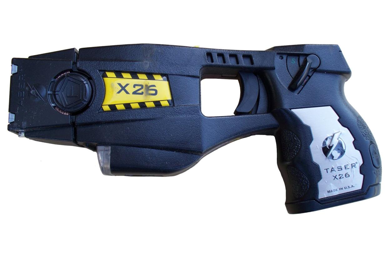 police issue X26 Taser with cartridge installed