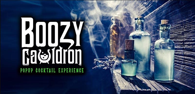 The Boozy Cauldron Tavern is hosting a four-part Popup Cocktail Experience and Show on Thursday.