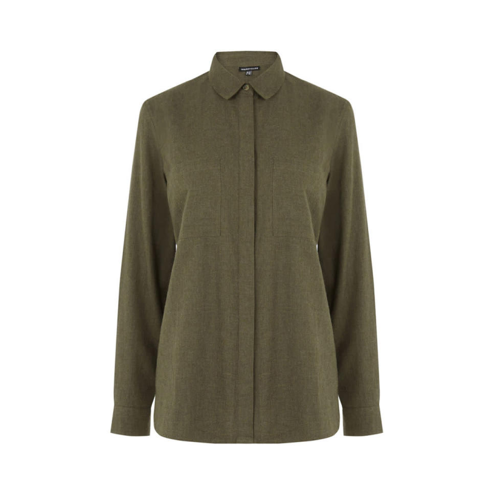 Relaxed Khaki Shirt