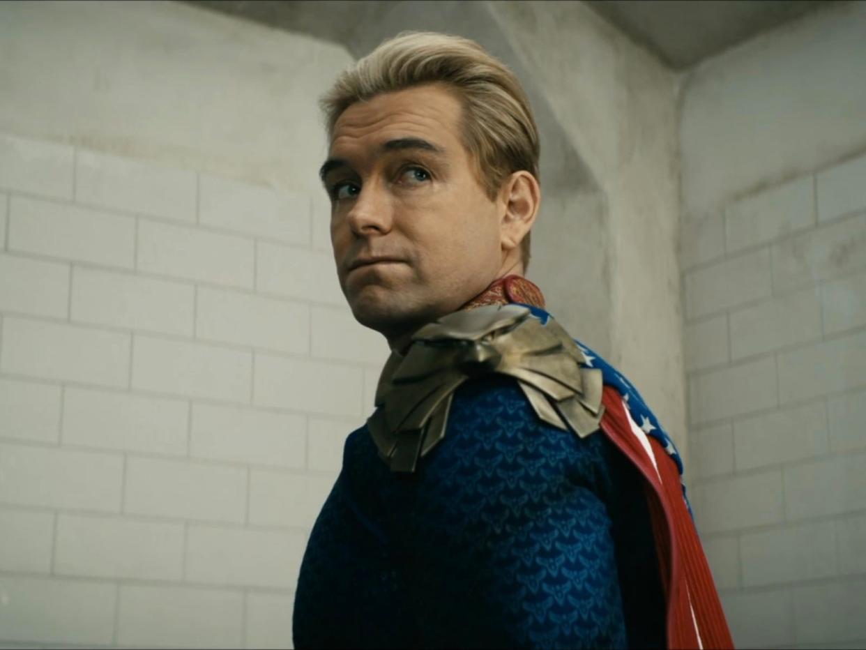 Antony Starr as Homelander in season four, episode four of "The Boys."