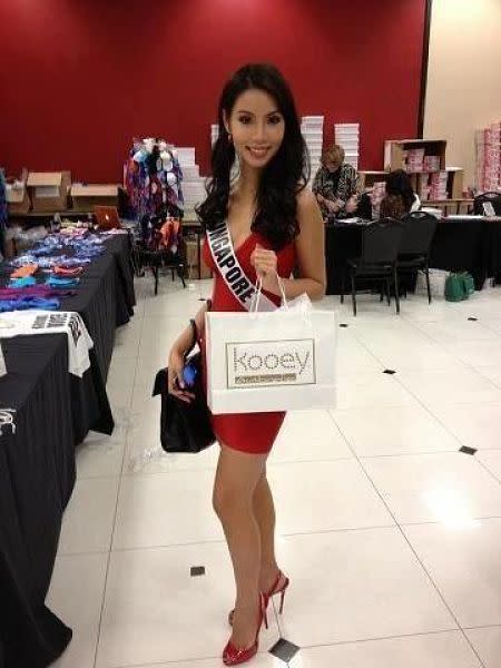 Lynn Tan was at registration and fittings at Planet Hollywood Resort & Casino. The former FHM model is currently working as a Mergers and Acquisitions Associate with Deloitte, and hopes to one day become partner for the company. (Photo courtesy of Lynn Tan's Facebook page)