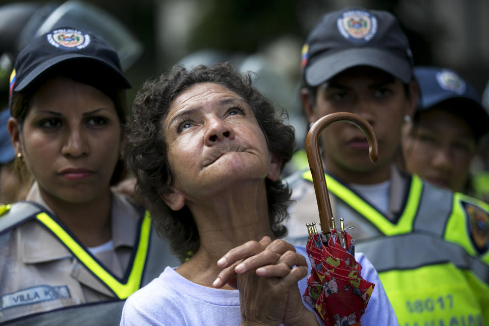 Protester in Caracas, Venezuela