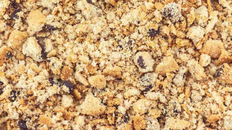 Chocolate chip cookie crumbles