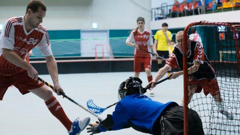 The Special Olympics of Texas Winter Games in the Lake Travis area will feature floorball, shown here, as well as volleyball, powerlifting, golf and cycling.