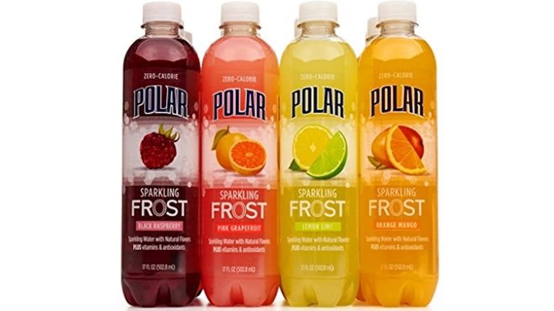 four Polar FROST sparkling waters