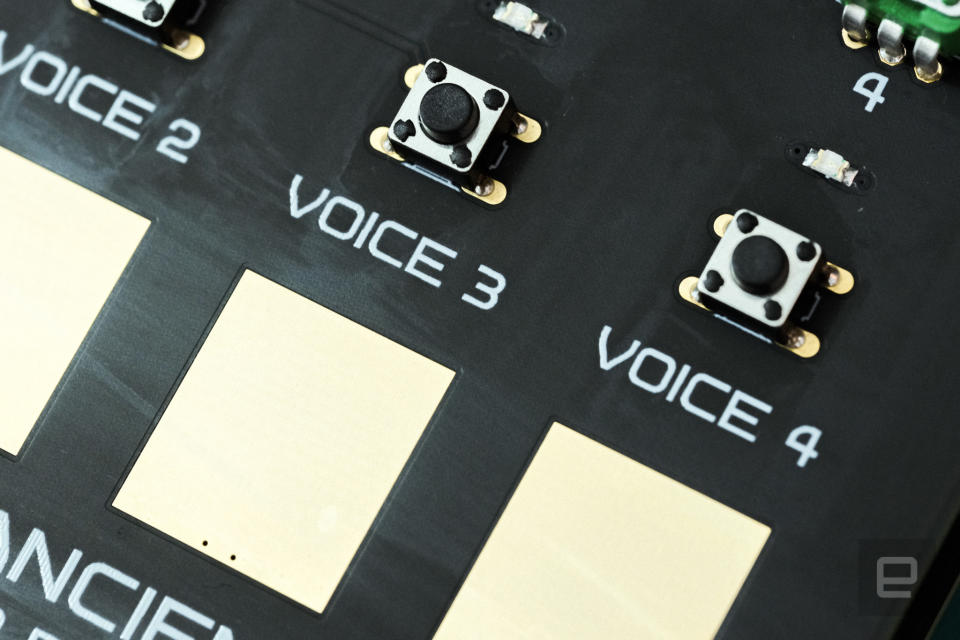 Soma Labs Rumble of Ancient Times voice buttons.