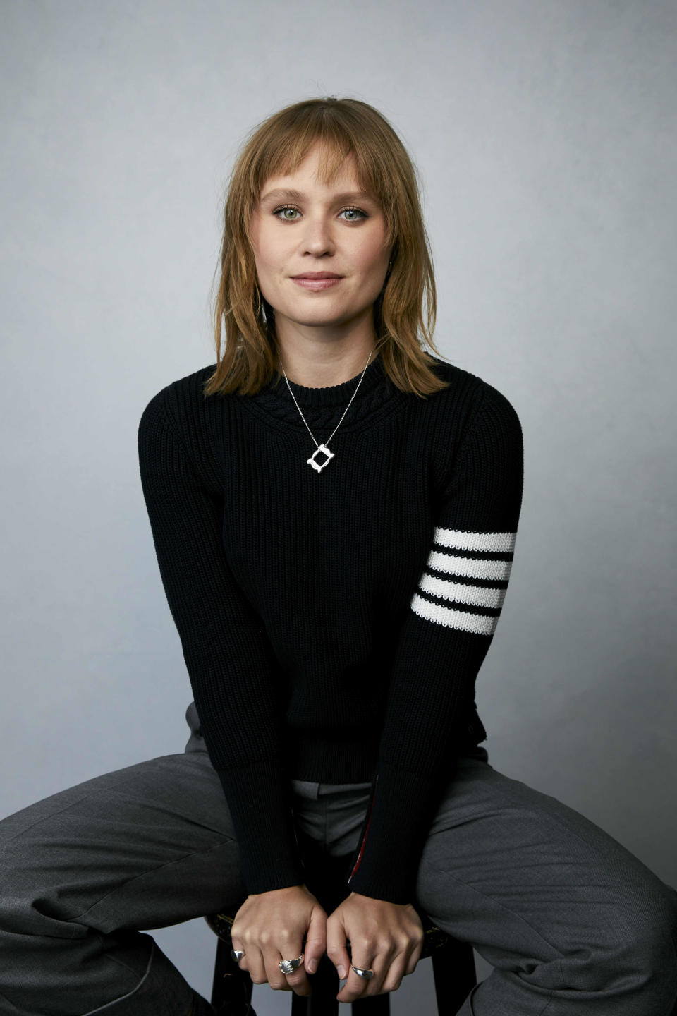 FILE - Eliza Scanlen poses for a portrait to promote the film "The Starling Girl" during the Sundance Film Festival in Park City, Utah on Jan. 22, 2023. (Photo by Taylor Jewell/Invision/AP, File)