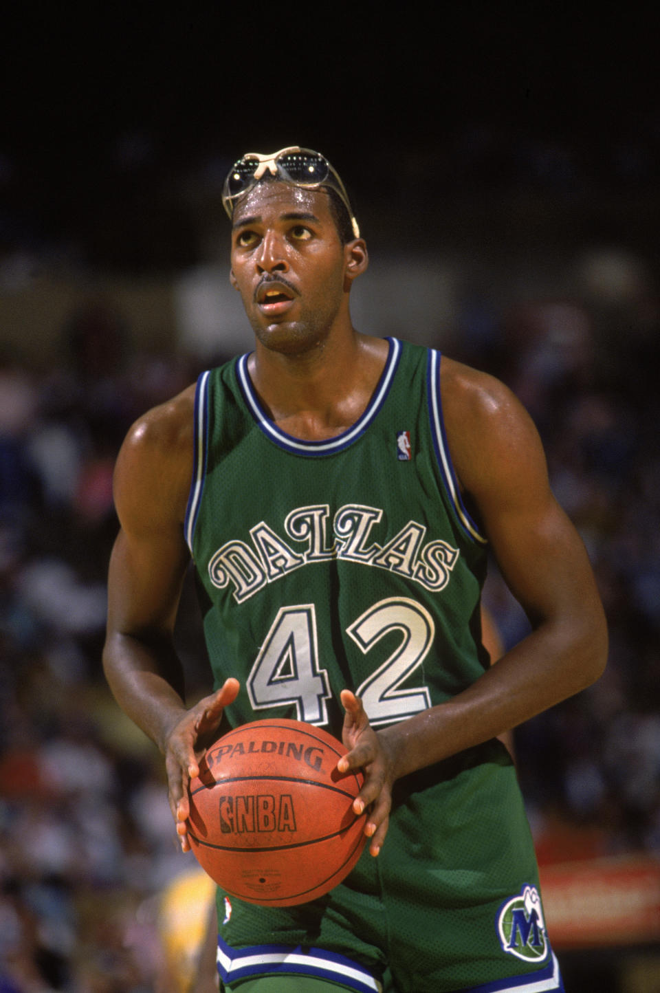 前達拉斯小牛（現更名為獨行俠）Roy Tarpley。(Photo by Mike Powell/Getty Images)