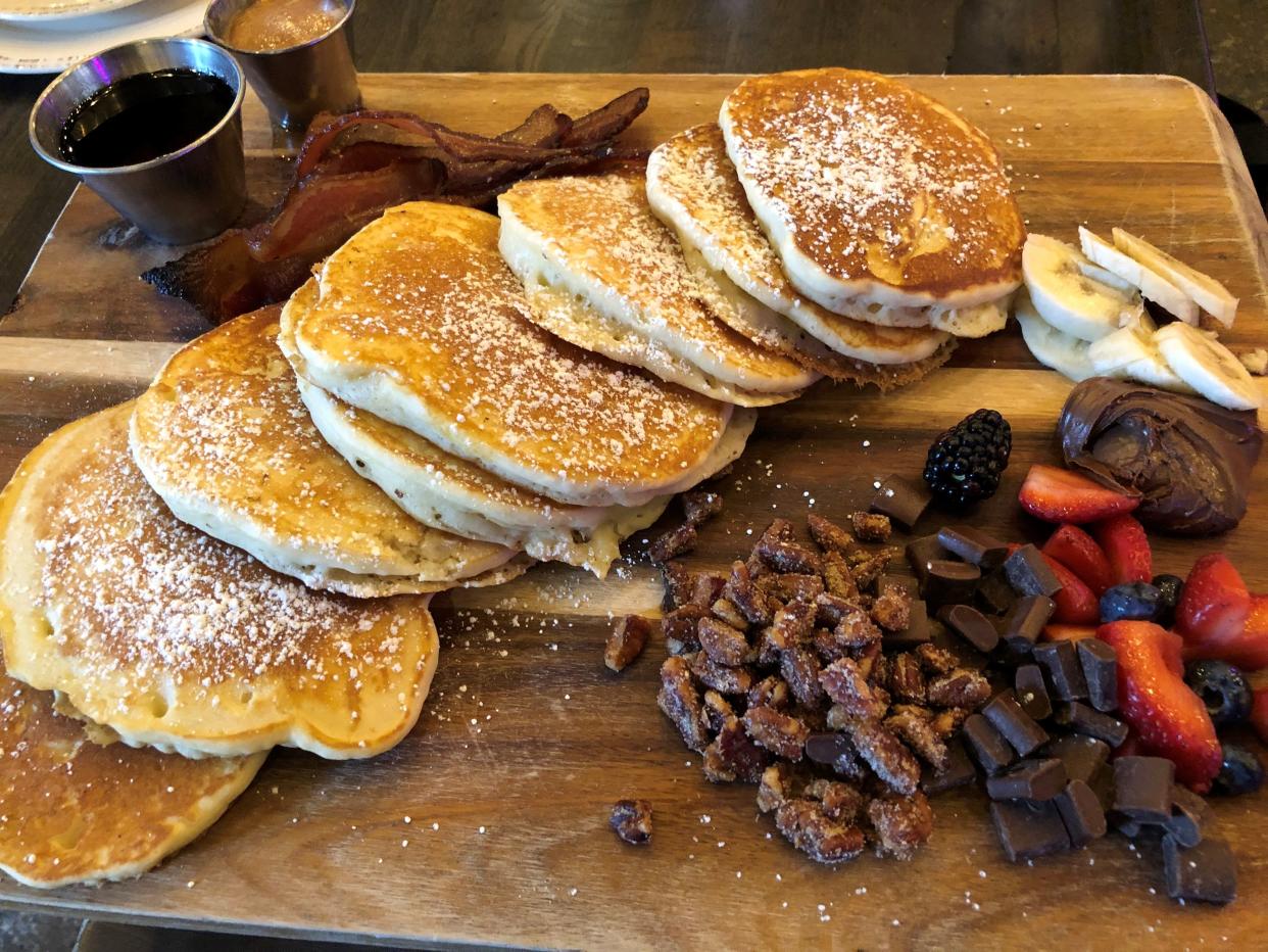 The pancake board at The Oakmont allows brunch diners to customize their pancakes.