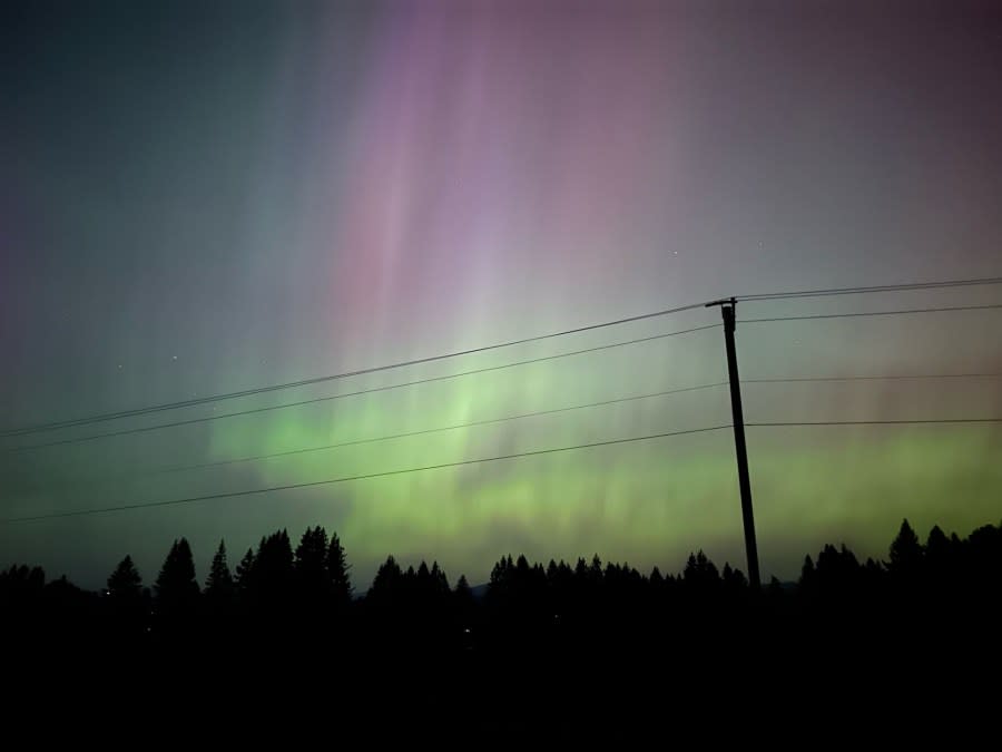 The Northern Lights seen in Estacada on May 11, 2024. (Courtesy: Jen Wintczak)