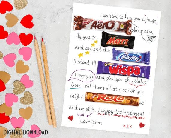 Chocolate Themed Valentines Gift