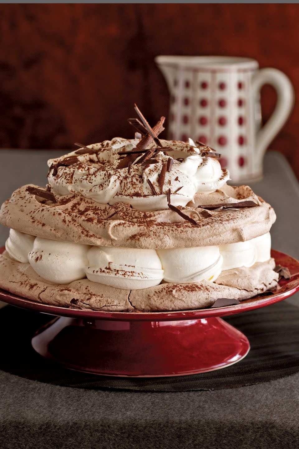 Hot Chocolate Meringue Cake