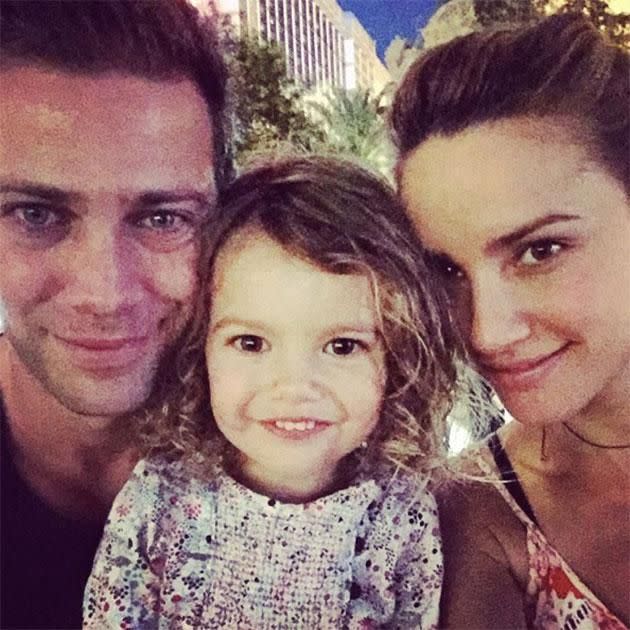 Michael, Rachael and daughter Violet. Source: Instagram