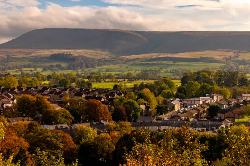 The afternoon sun over Pendle Hill