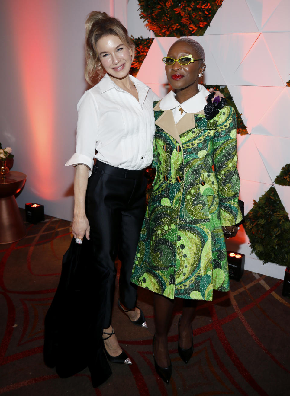 Renee Zellweger, left, and Cynthia Erivo pose at the 92nd Academy Awards Nominees Luncheon at the Loews Hotel on Monday, Jan. 27, 2020, in Los Angeles. (Photo by Danny Moloshok/Invision/AP)