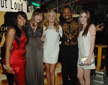 Ashanti , Milla Jovovich , Ali Larter , Mike Epps and Spencer Locke at the Planet Hollywood Las Vegas premiere of Screen Gem's Resident Evil: Extinction