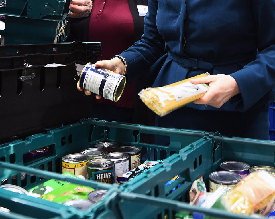 Trussell Trust said its network of food banks is providing more help to people compared to before the coronavirus pandemic. (PA)