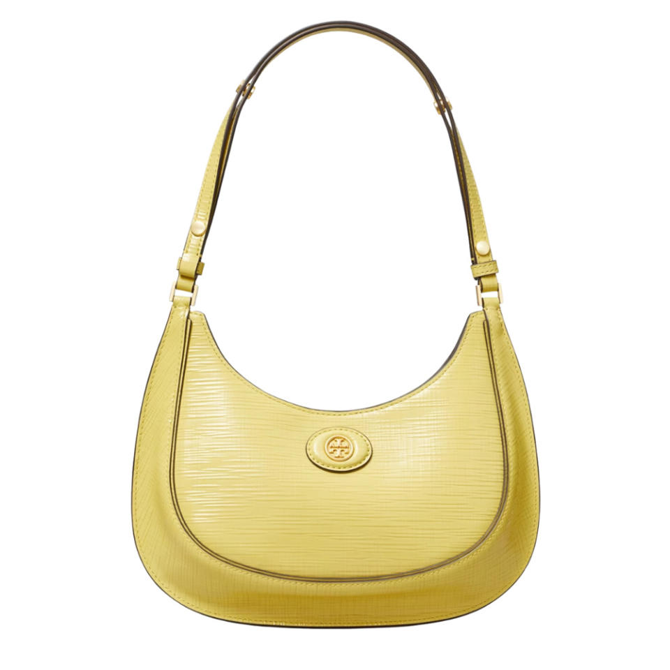 Yellow Tory Burch Robinson bag