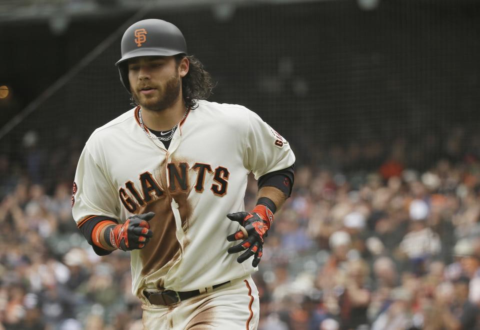 Brandon Crawford is among this year's biggest All-Star snubs. (AP)