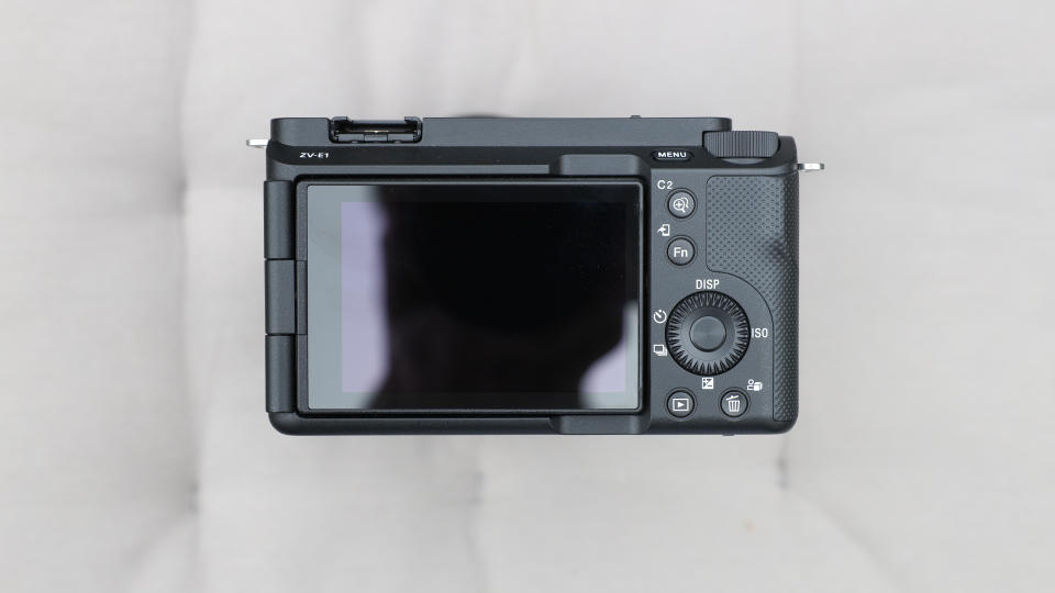 Sony ZV-E1 digital camera rear screen and buttons