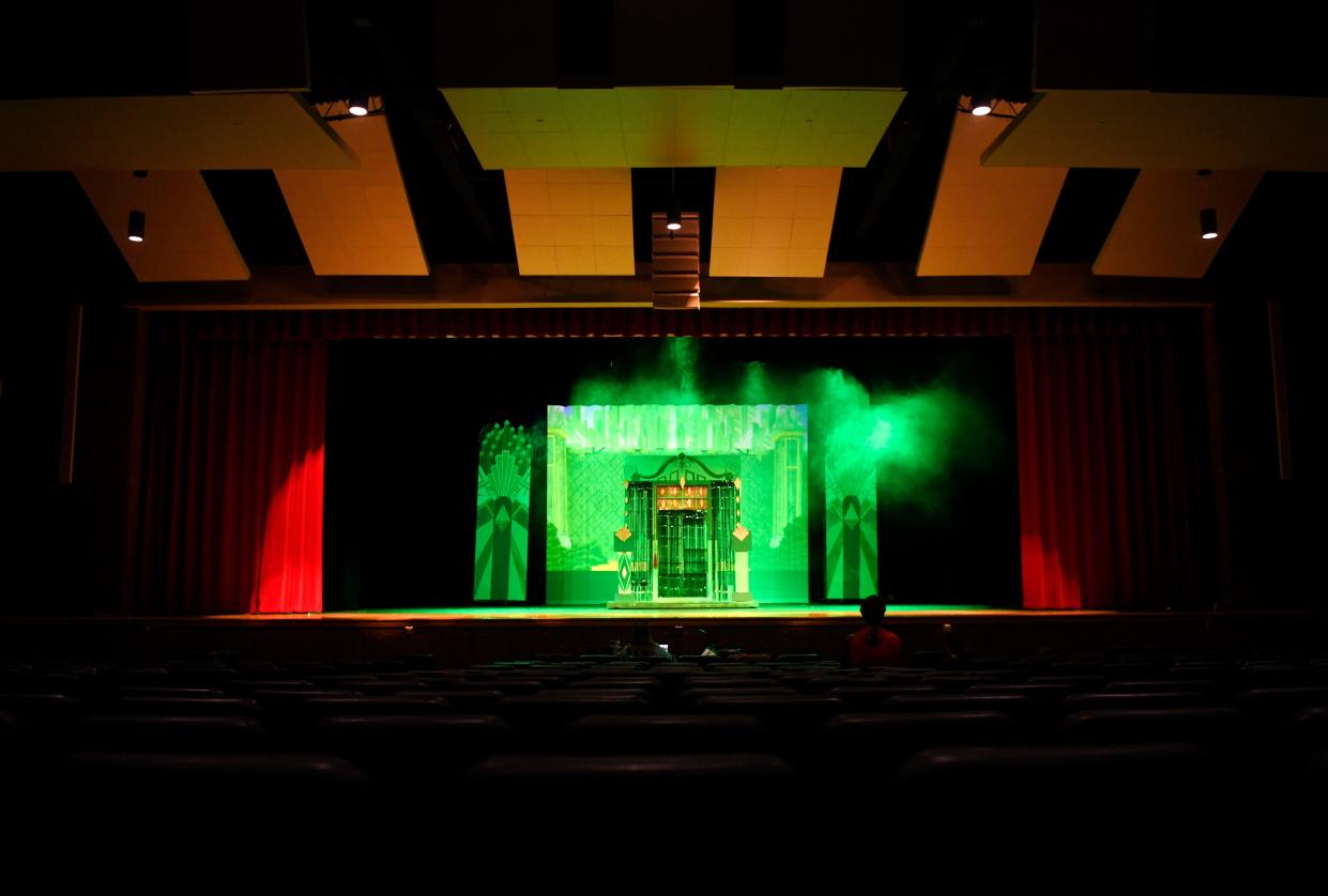 Monterey High School prepares for their show, The Wizard of Oz, Tuesday, Dec. 12, 2023, at Monterey High School.