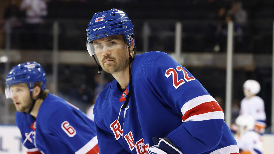 Ryan Carpenter of the New York Rangers suffered a scare earlier this week.  (Photo by Bruce Bennett/Getty Images)