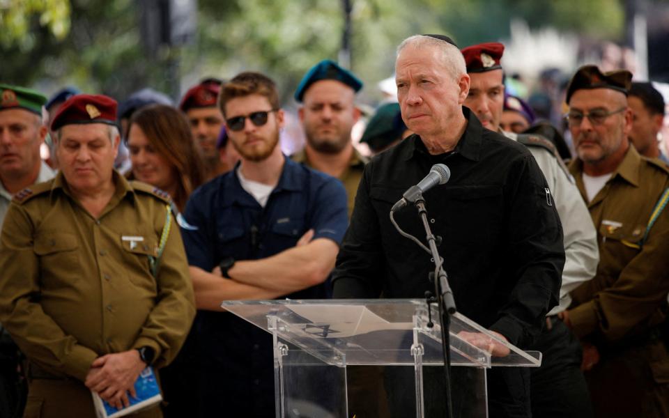 Israeli Defense Minister Yoav Gallant, a member of the right-wing Likud party