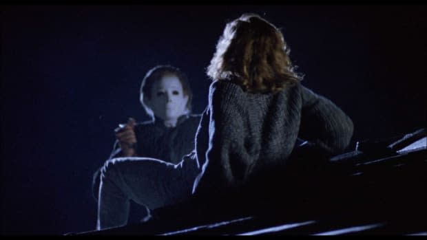 Michael Myers prepares to attack in "Halloween 4: The Return of Michael Myers."<p>Trancas International Films</p>