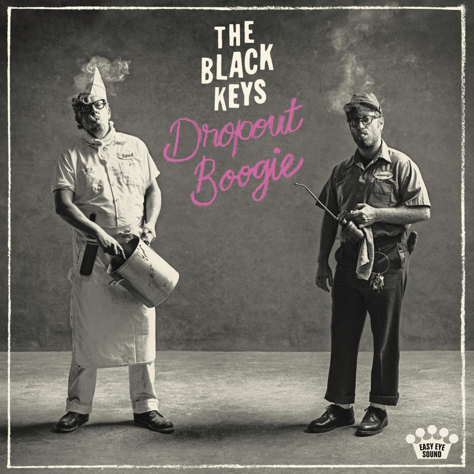 This image released by Nonesuch Records shows album art for "Dropout Boogie" by The Black Keys. (Nonesuch Records via AP)