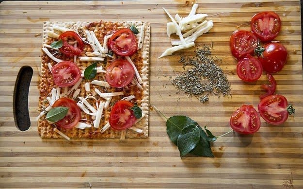 Margarita Matzo Pizza