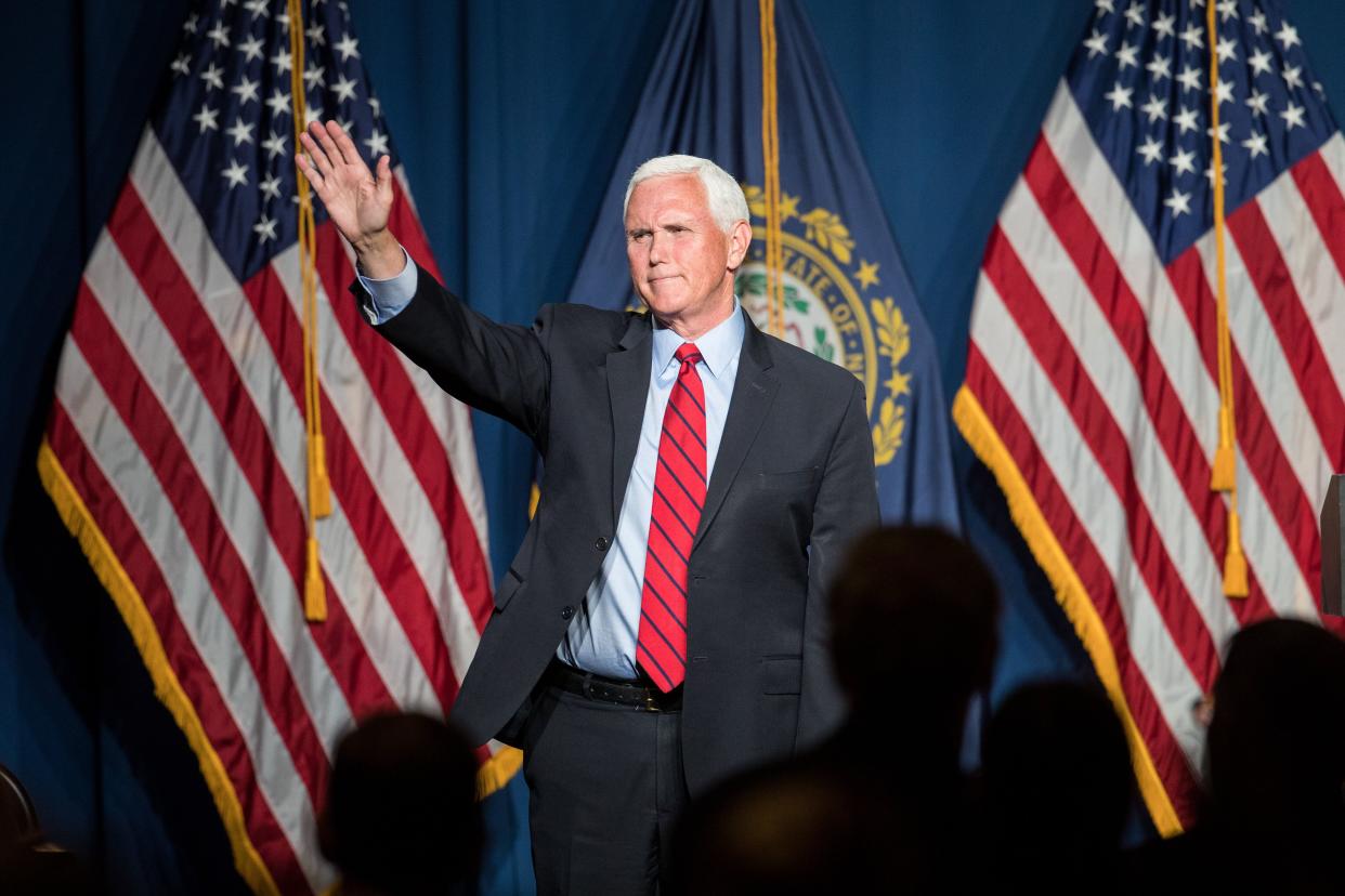 It wasn&rsquo;t until last week in New Hampshire that former Vice President Mike Pence finally acknowledged that he and former President Donald Trump did not agree about what happened on Jan. 6. (Photo: Scott Eisen via Getty Images)