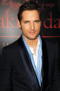 <p>Peter Facinelli - who plays Dr. Carlisle Cullen, Edward's father - cuts a suave figure on 'The Twilight Saga: Breaking Dawn - Part 1' red carpet in Los Angeles.</p>