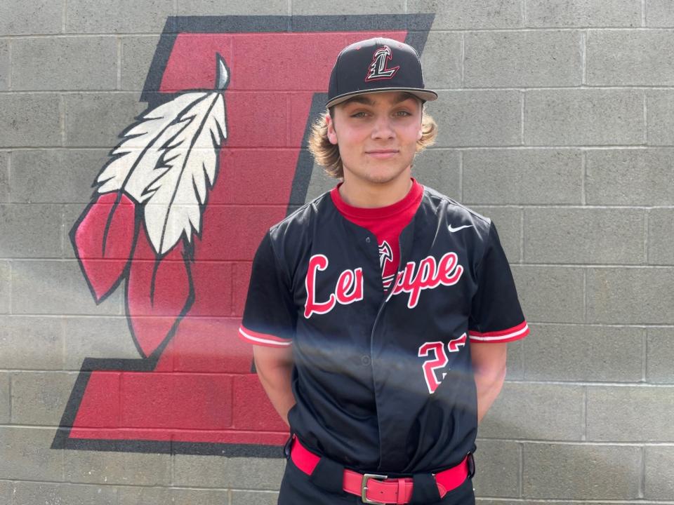 Lenape senior Chase Topolski gave up one run in six innings and struck out nine to as he garnered the win in a 5-1 victory over Cherokee on Saturday.