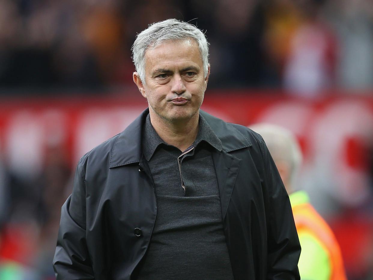 Jose Mourinho was disappointed by with the attitude of his players: Getty