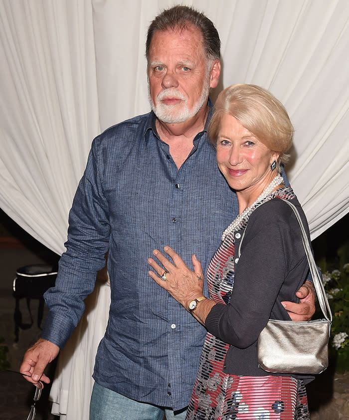 Helen with husband Taylor at the Ischia Global Fest on July 16, 2015. Photo: Getty