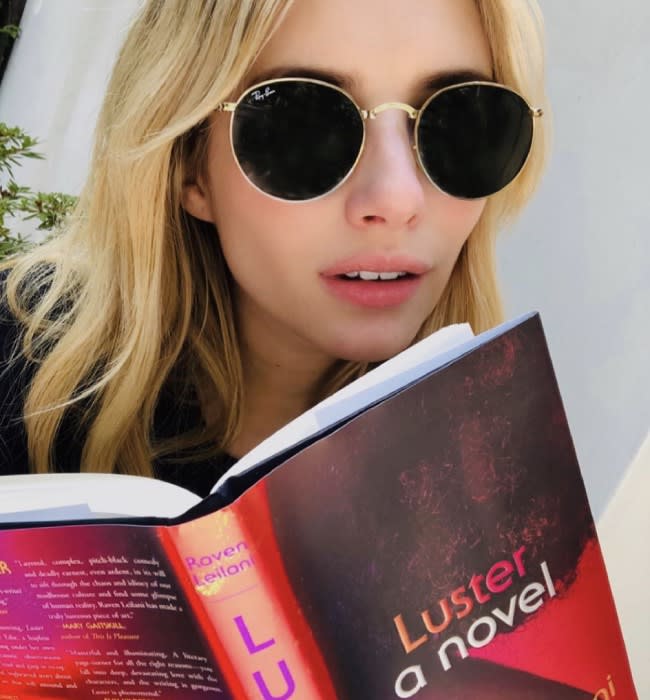 Emma-Roberts-Reading-Book