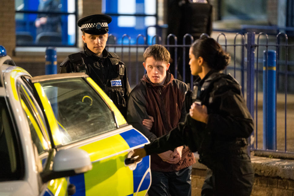 WARNING: Embargoed for publication until 00:00:01 on 30/03/2021 - Programme Name: Line of Duty S6 - TX: n/a - Episode: Line Of Duty - Ep 3 (No. n/a) - Picture Shows:  Supporting Artist, Ryan Pilkington (GREGORY PIPER), Terry Boyle (TOMMY JESSOP) - (C) World Productions - Photographer: Steffan Hill