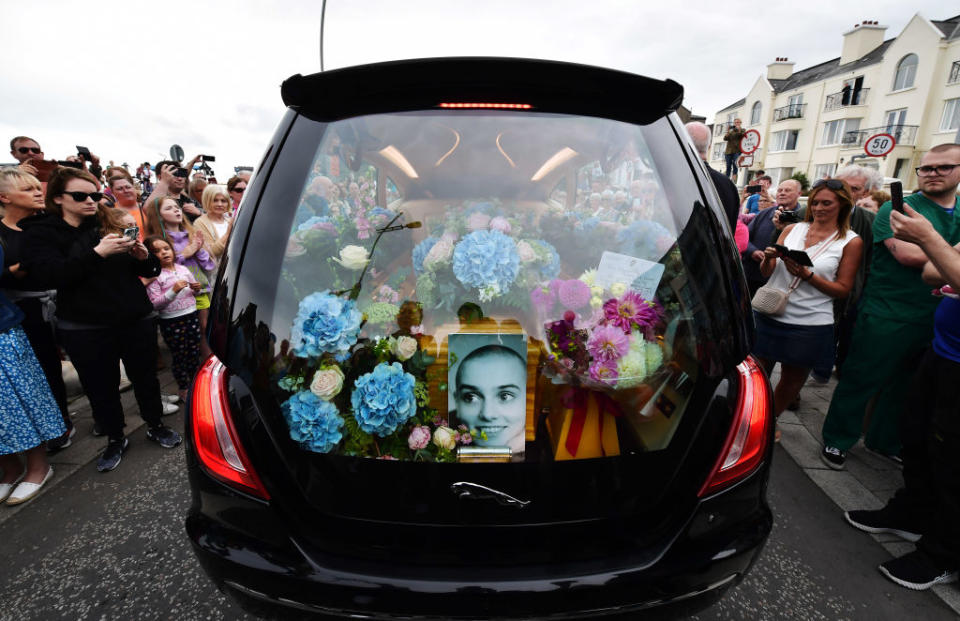 Sinéad O'Connor's funeral procession