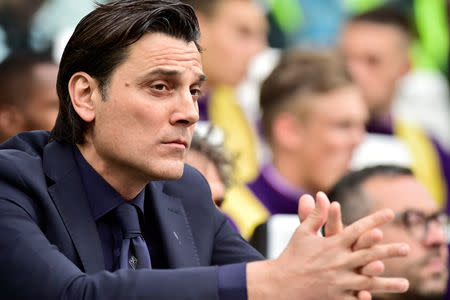 Soccer Football - Serie A - Juventus v Fiorentina - Allianz Stadium, Turin, Italy - April 20, 2019 Fiorentina coach Vincenzo Montella before the match REUTERS/Massimo Pinca