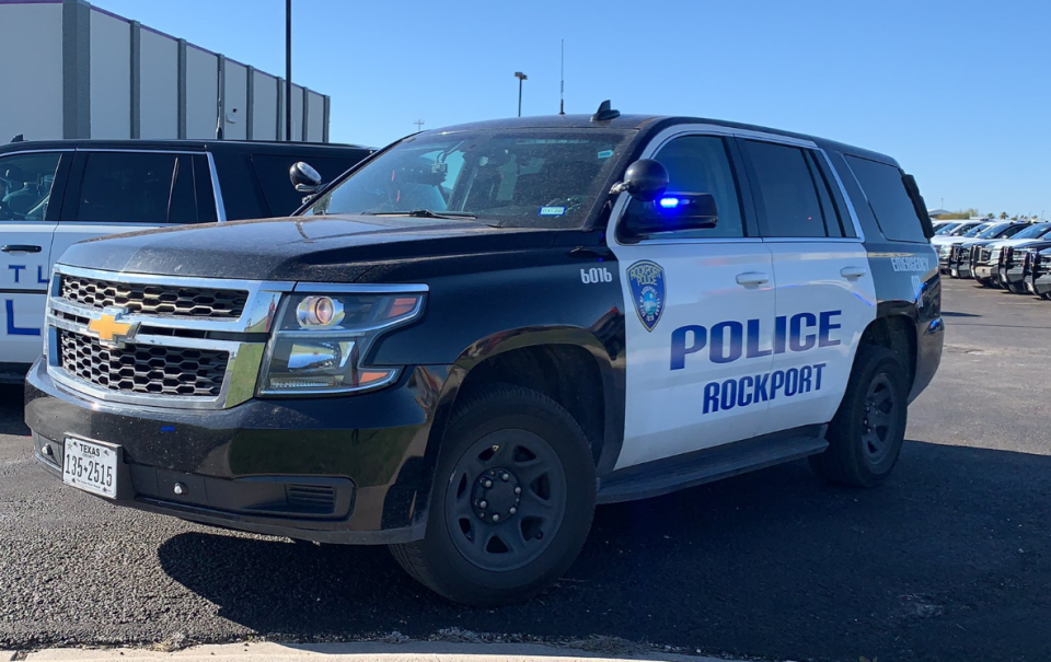 A Rockport police department vehicle.