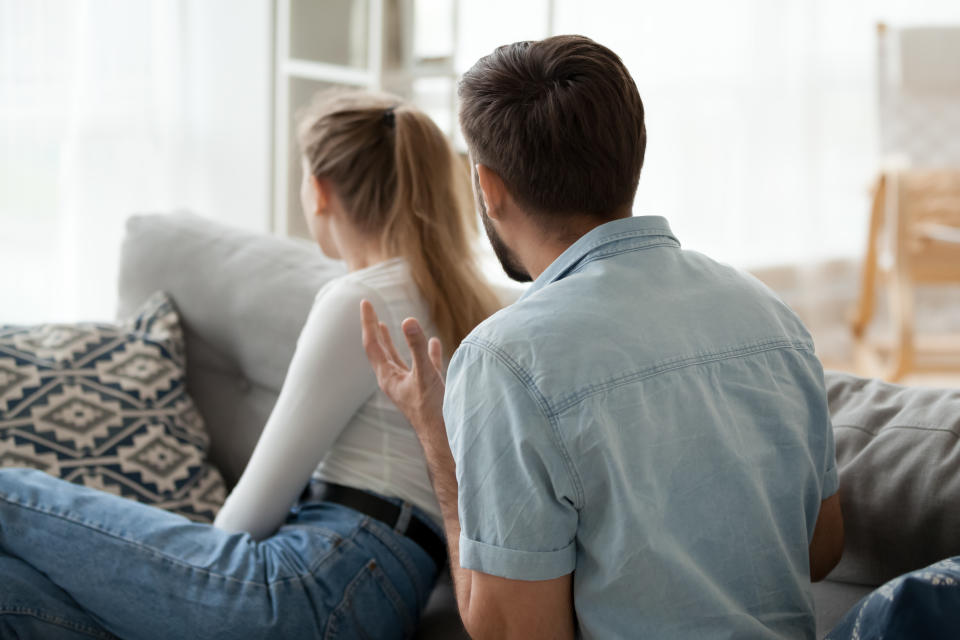 During lockdown their relationship went downhill with endless arguments. Posed by models. (Getty Images)