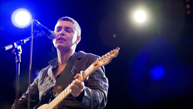 Irish Pop-Rock singer Sinead O’Connor performs on the main stage during the opening day of the 17th Rock Oz’Arenes festival in Avenches, Switzerland, Saturday, Aug.16, 2008. O’Connor died of unknown causes at age 56.