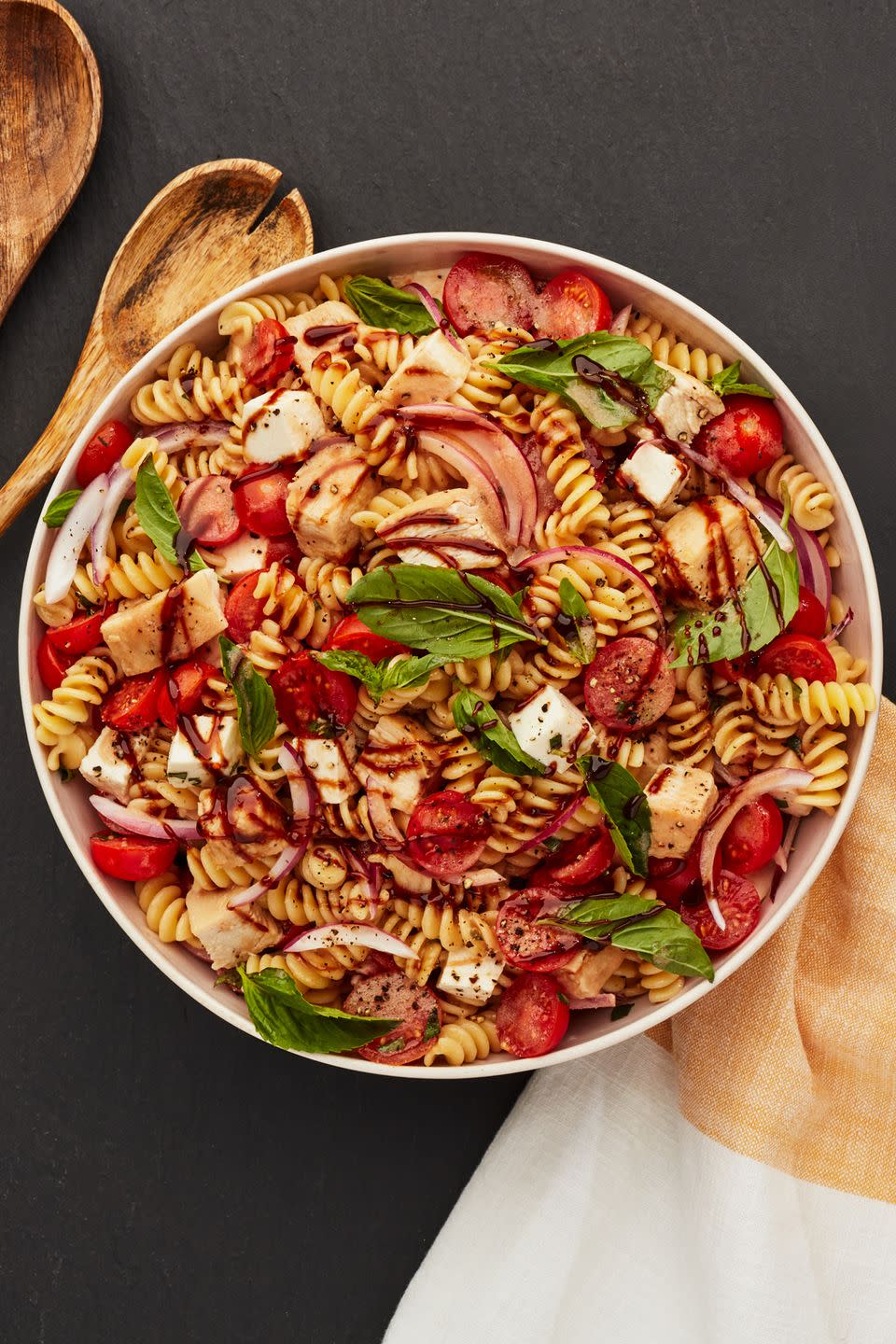 Grilled Chicken Bruschetta Pasta Salad