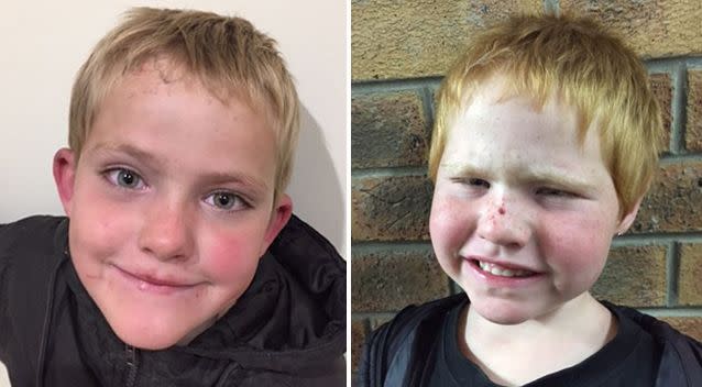 Siblings D'Artagan Clark, seven, and five-year-old Lynkon Quigley were last seen in Orbost and could be in the Bairnsdale area. Source: Victoria Police