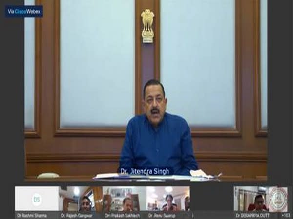 Union Minister Jitendra Singh addressing at the inauguration of 'Vigyan Utsav', in New Delhi on Thursday.