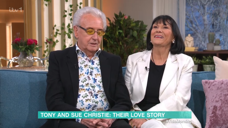 Tony Christie and his wife Sue appeared on This Morning. (ITV screengrab)