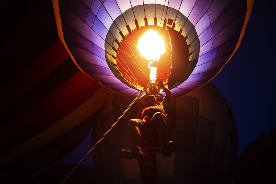 Paul Jurgens at the 20th anniversary of the LaRosa's Balloon Glow at Coney Island in Cincinnati, Ohio, on Wednesday, July 3, 2019.