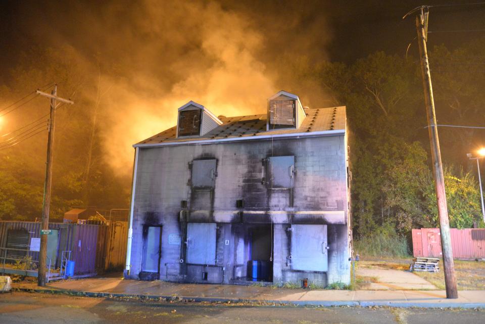 The Rockland Fire Training Center's former burn facility used for training