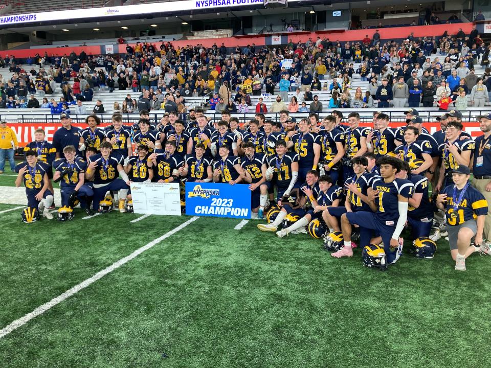 Tioga Central's three-time Class D state football champions.